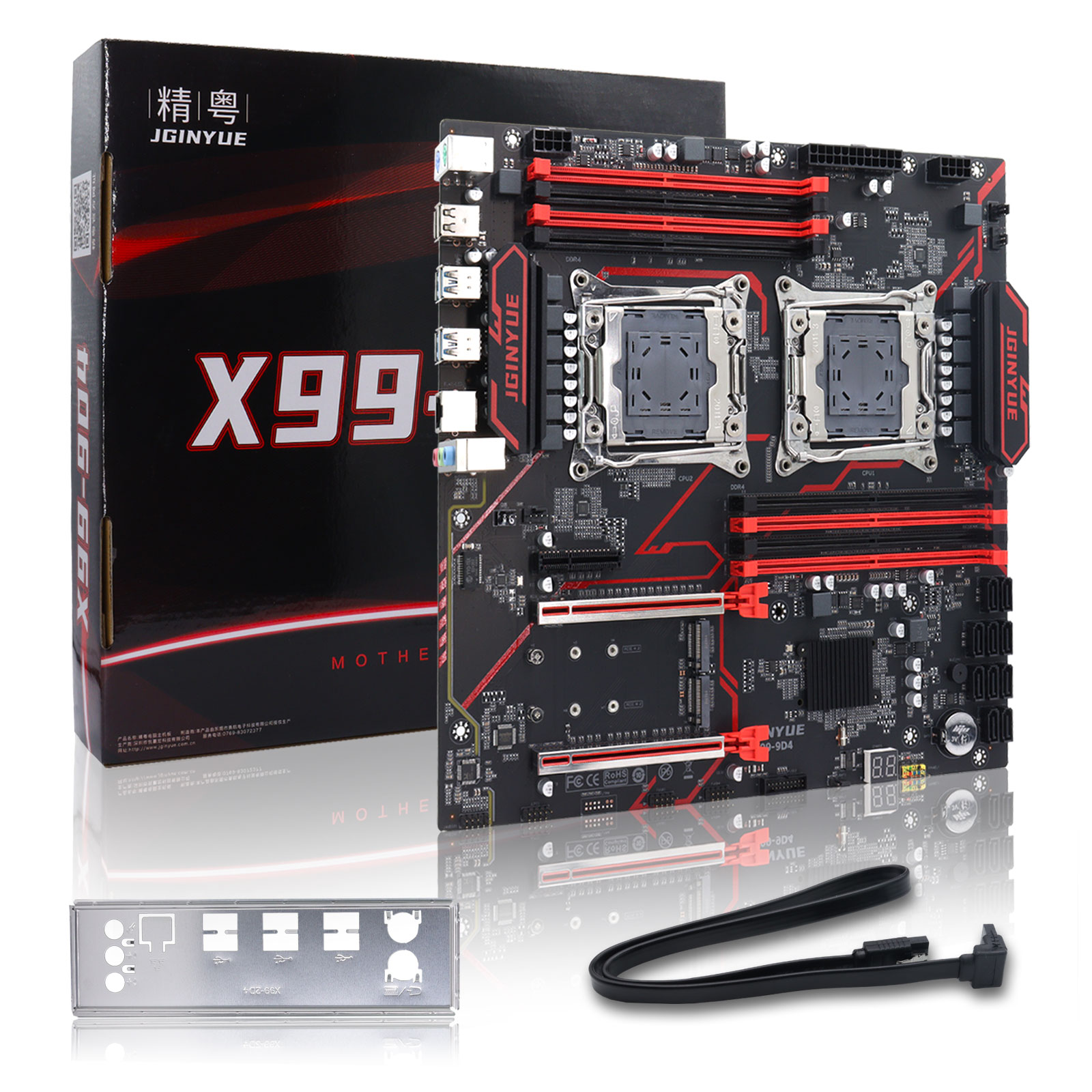 JGINYUE X99‑9D4 Dual LGA2011‑3 - Ecc Ram Server recension och pris