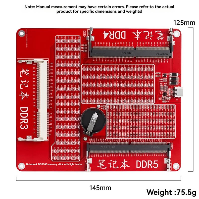 SCLS DDR3/4/5 Memory Tester Un - Ram Memory Module recension och pris